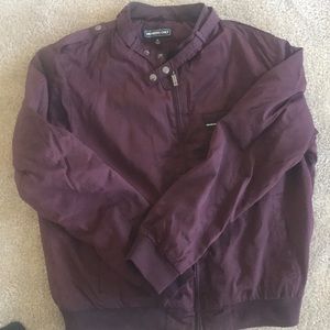 Maroon members only jacket